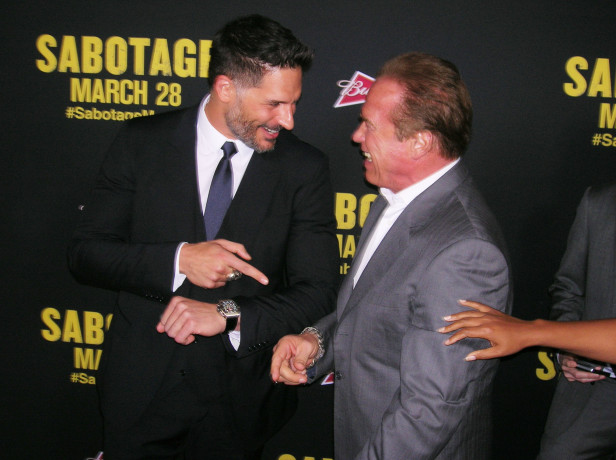 Joe Manganiello y Arnold Schwarzenegger.