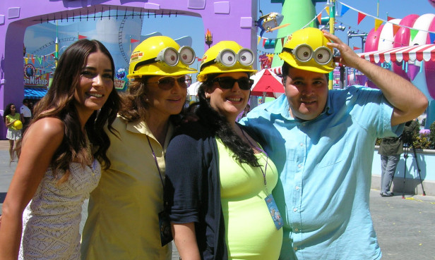 Adriana Fonseca, Angélica María, Angélica Vale y el portavoz de Universal Studios, Raúl Becerra. Foto: Myriam Reyes.