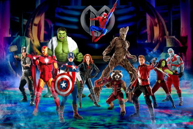 La nueva producción del espectáculo de Marcel Universe LIVE! Age of Heroes incluirá a todos los personajes favoritos de Guardians of the Galaxy, Thor, Captain America, Spiderman y muchos mas! 